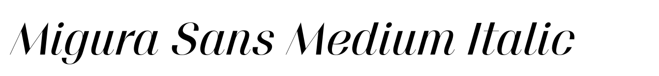 Migura Sans Medium Italic image